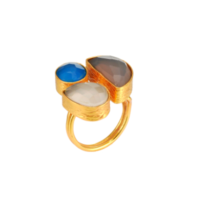 THE CRAFTSHOP - Bague 3 Pierres
