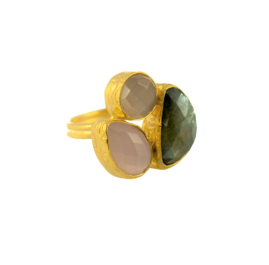 THE CRAFTSHOP - Bague 3 Pierres