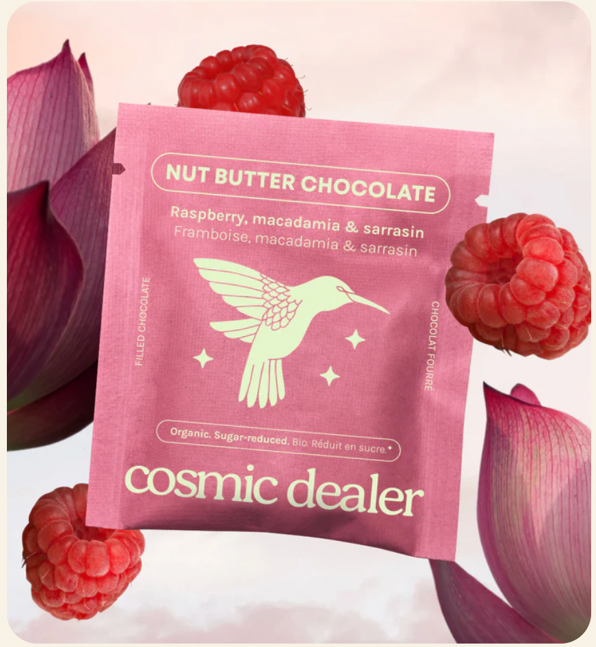 COSMIC DEALER - Carré de chocolat garni (plusieurs choix)