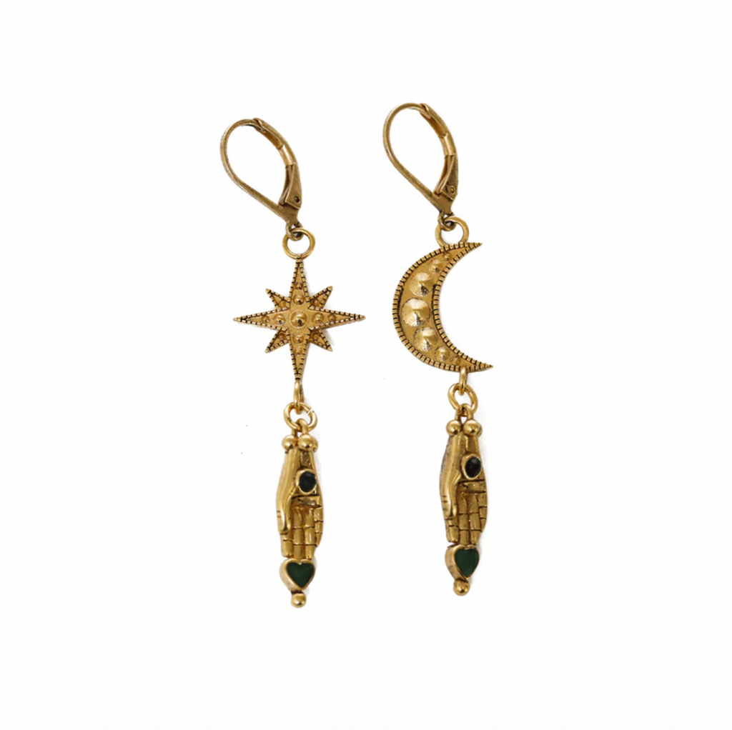 LA2L - Boucles d’oreilles Sacha Etoile Lune