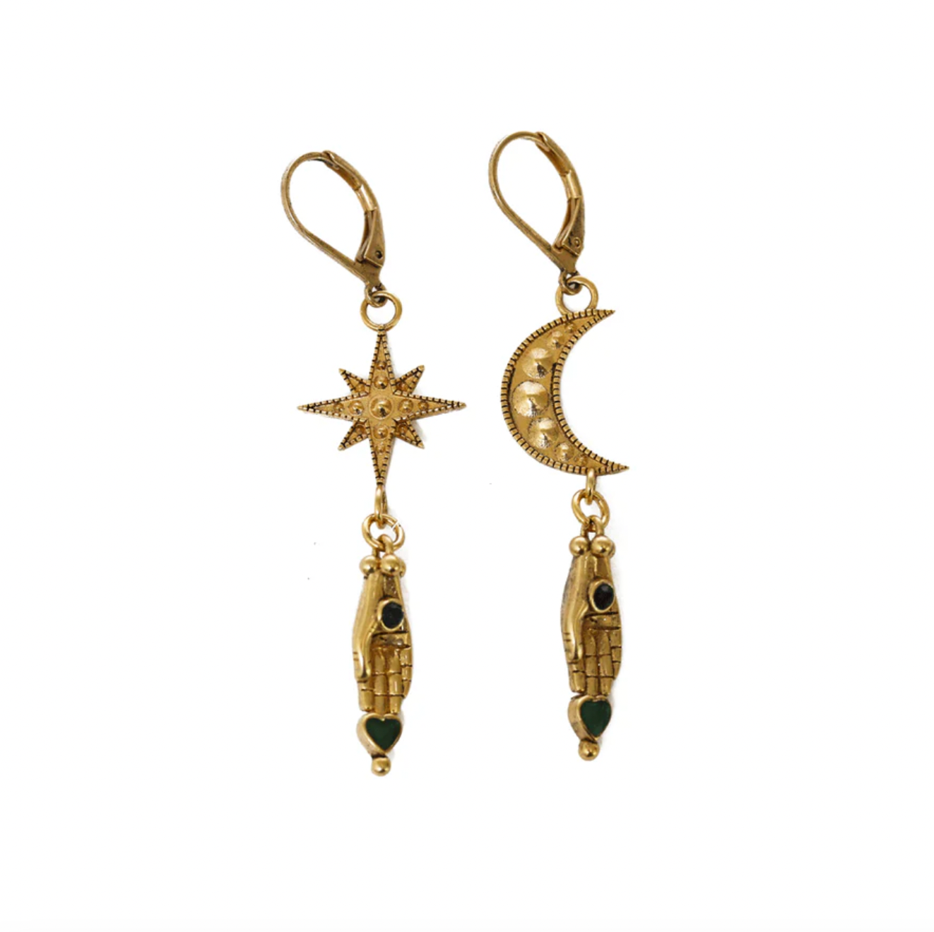 LA2L - Boucles d’oreilles Sacha Etoile Lune