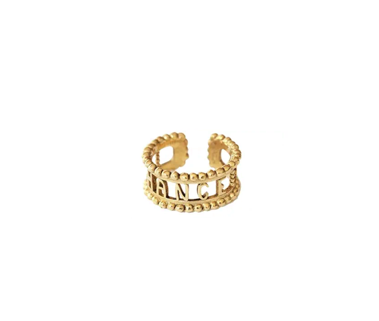 LA2L - Bague Sacha Message CHANCE