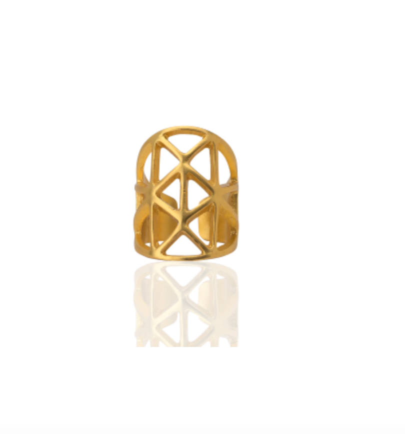 THE CRAFTSHOP - Bague large Géométrique