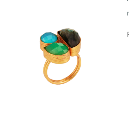 THE CRAFTSHOP - Bague 3 Pierres