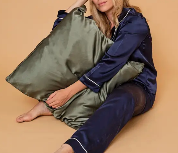 EMILY'S PILLOW - Pyjama Femme en Soie Blanc