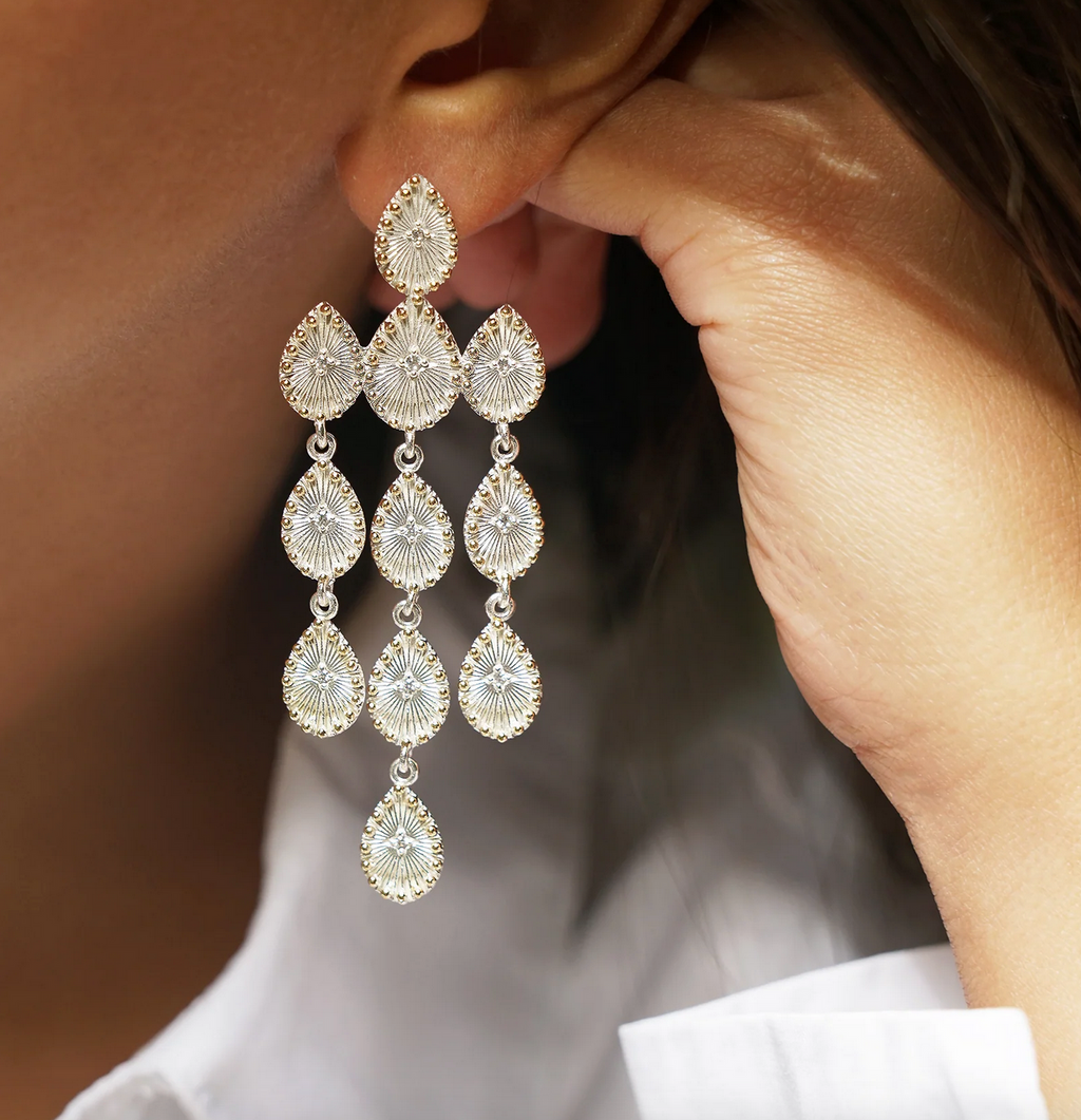 DIAPERIS - Boucles d'oreilles Nesis argent