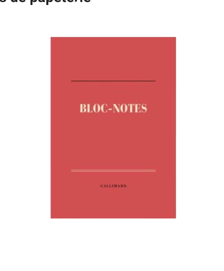 GALLIMARD - Bloc notes Rouge