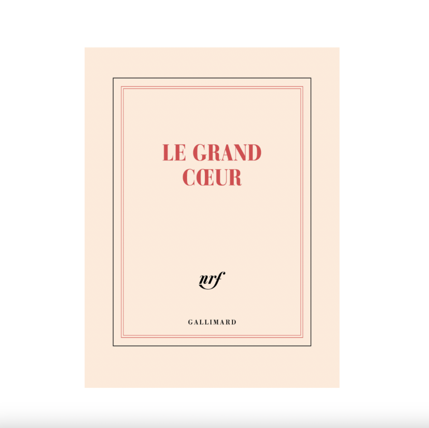 GALLIMARD - Carnet - Le Grand Coeur