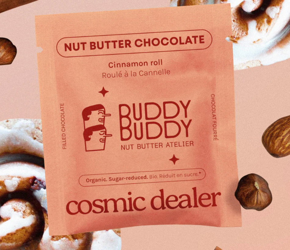 COSMIC DEALER - Chocolate square filled with various toppings