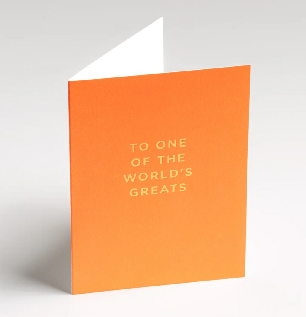 To One Of The World's Greats – vue 2 – CARTE DE VOEUX | George Genève
