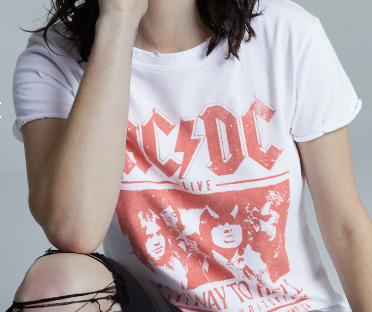 T-shirt ACDC HighWay to Hell – vue 2 – RECYCLED KARMA | George Genève