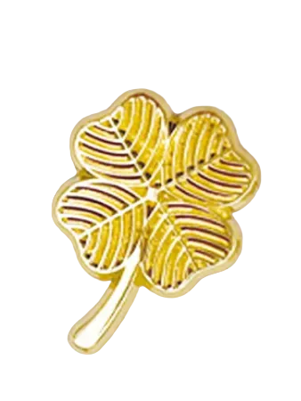 Pins Lucky Clover – vue 2 – ALL THE WAYS TO SAY | George Genève