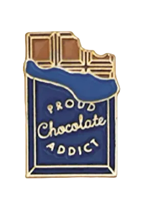 Pins Chocolate Addict – vue 2 – ALL THE WAYS TO SAY | George Genève
