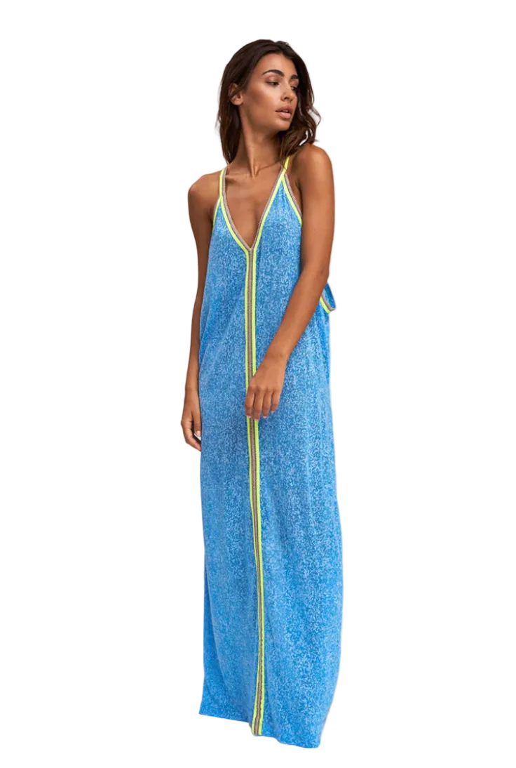 PITUSA - Cheetah Sundress Blue