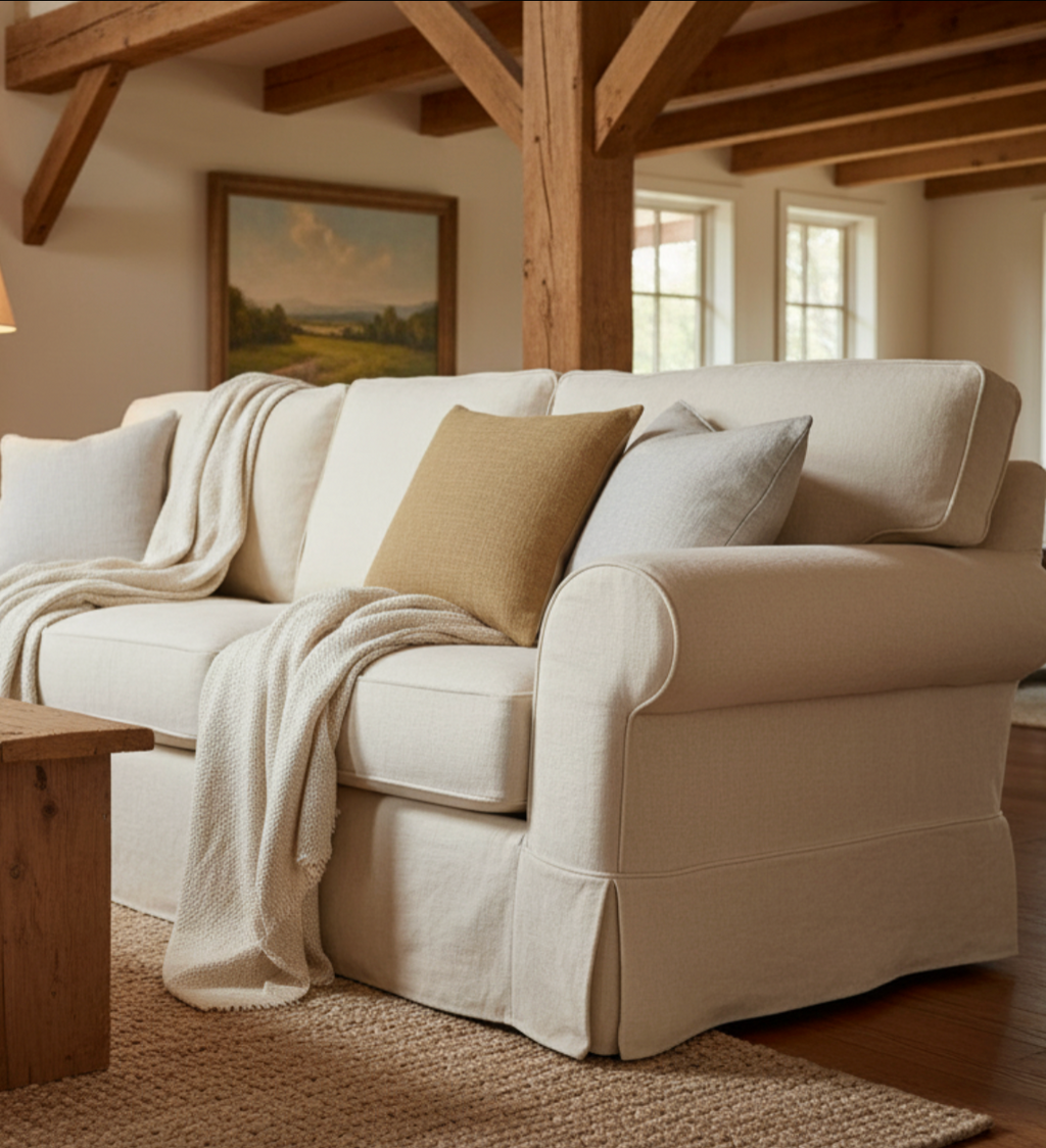 L'EFFET PAPILLON - Coussin Sixtine Camel 60 x 60 cm