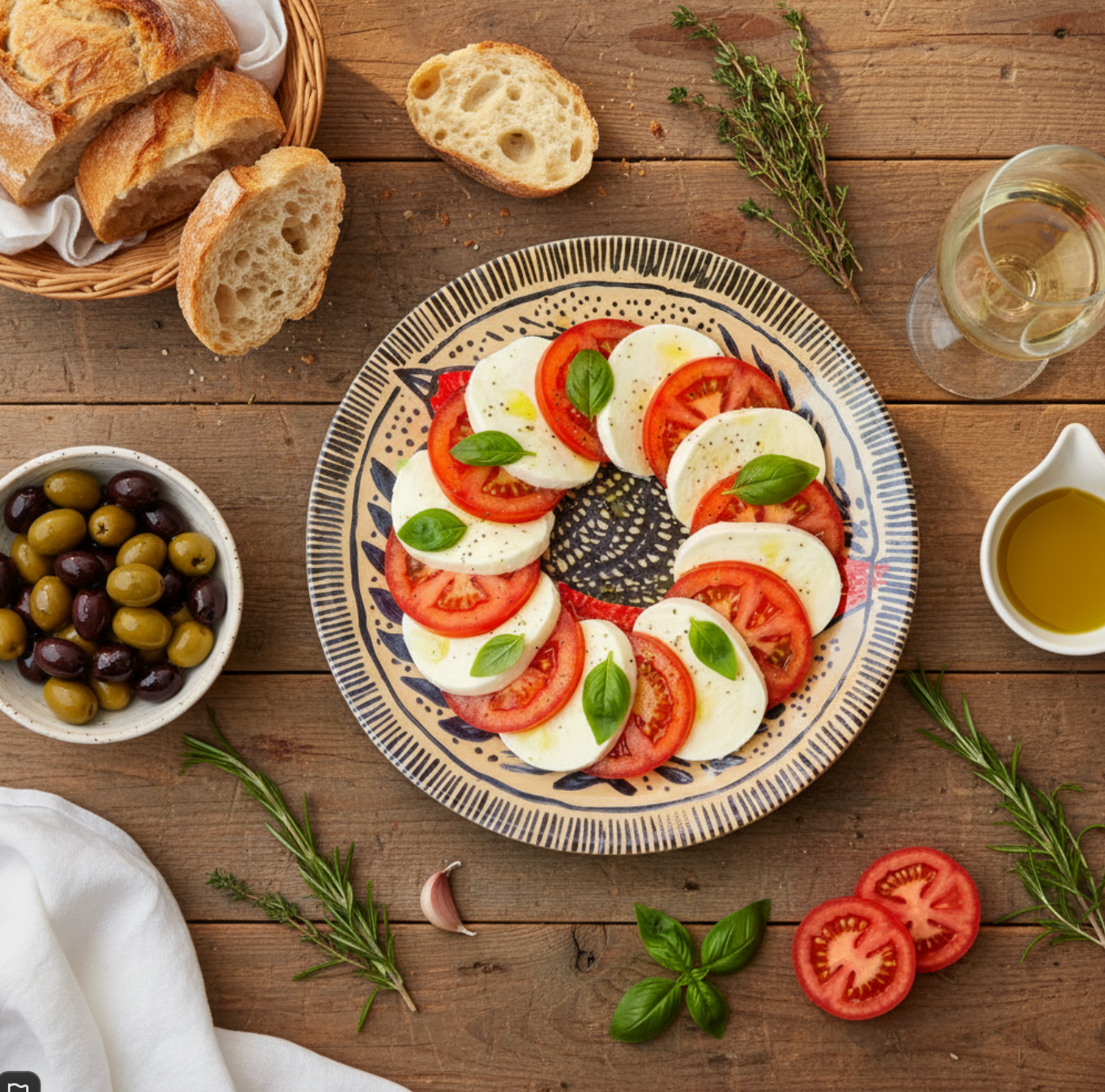 Assiette décorative Oiseau – Bleu et Rouge