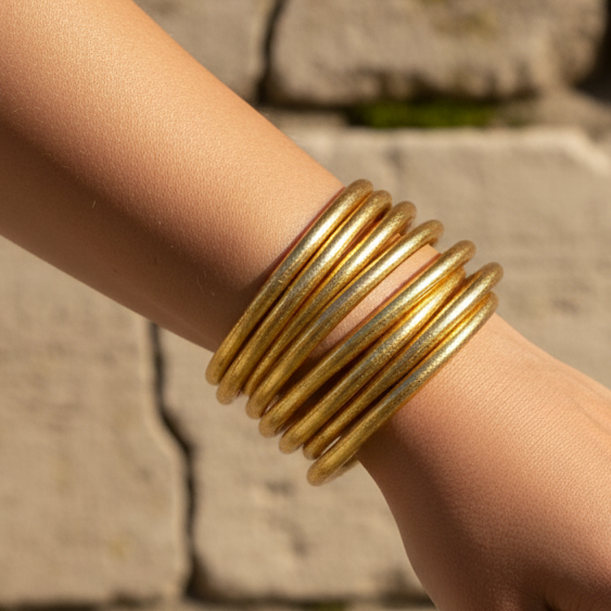 BAAN - Bracelet Bouddhiste Doré