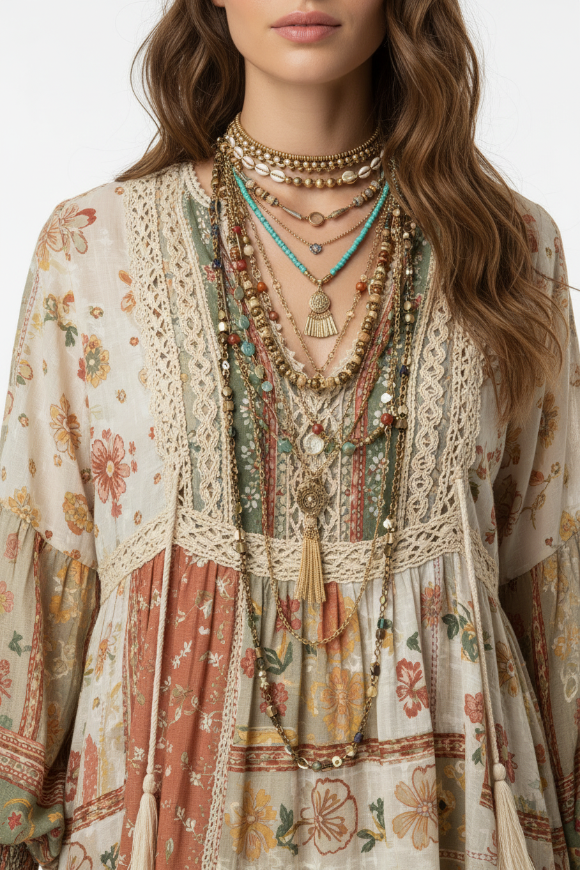 ROOM SERVICE - Adoum Multi-Wrap Eye Necklace