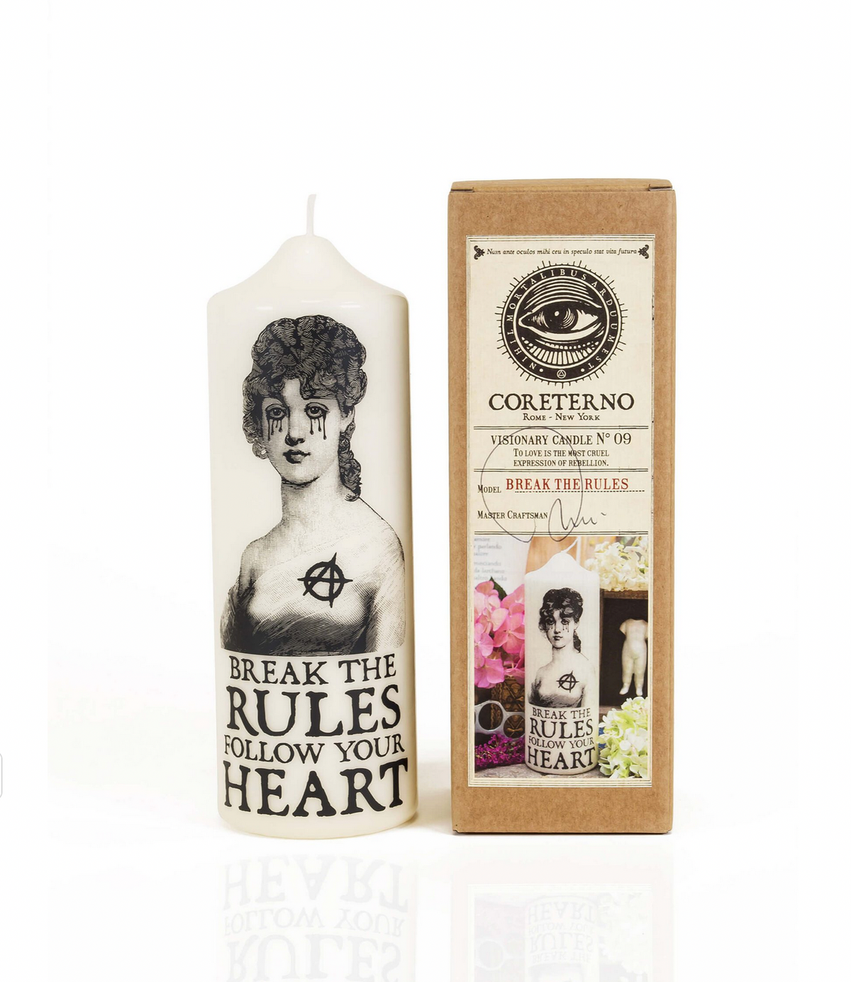 CORETERNO - Bougie Visionary Pillar Break the Rules