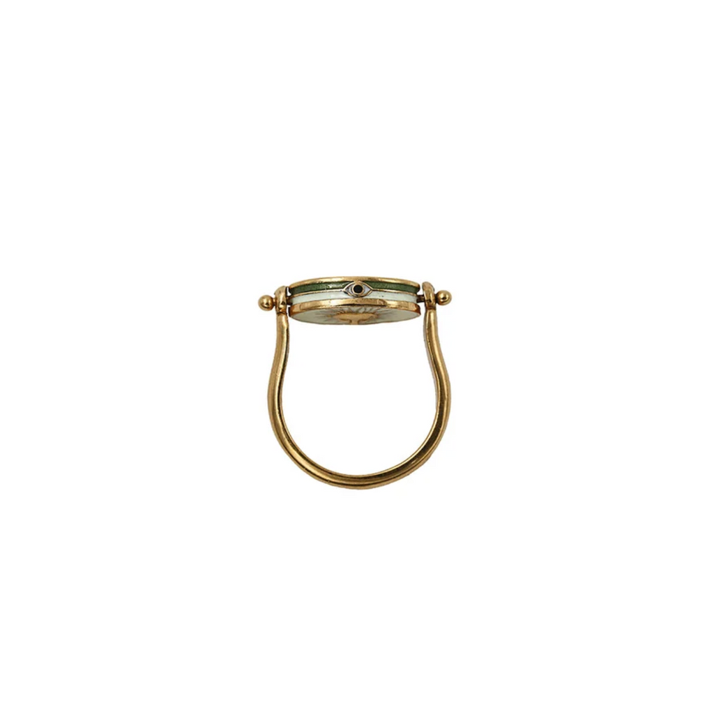 LA2L - Bague Luna pivot bleu