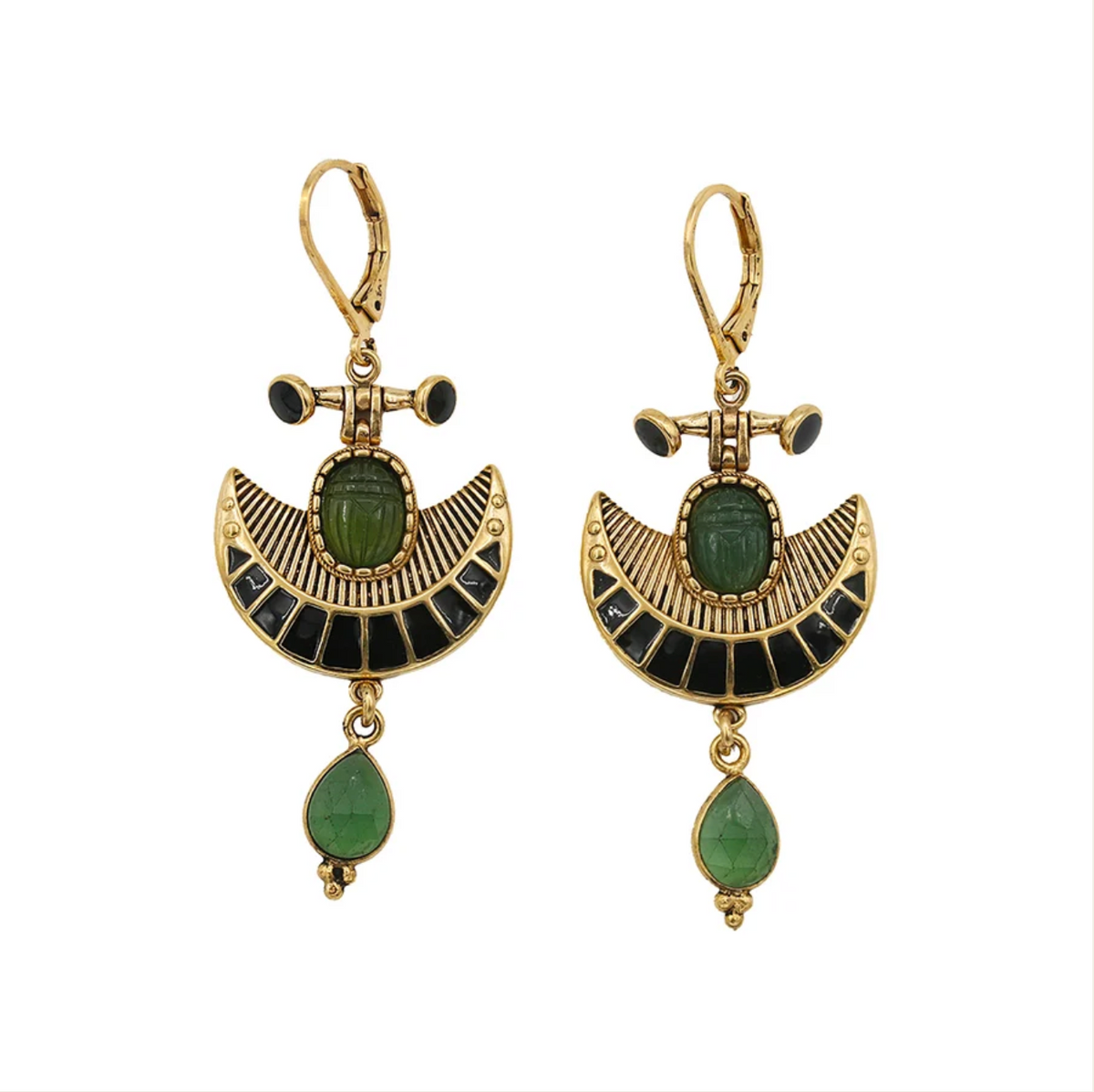 LA2L - Boucles Zana émail goutte Serpentine