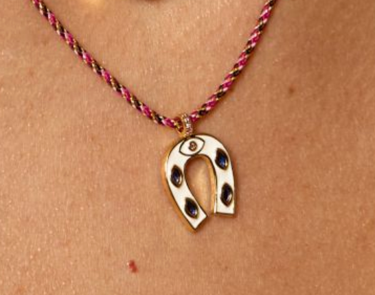 MYA BAY - Collier White Mini Horseshoe