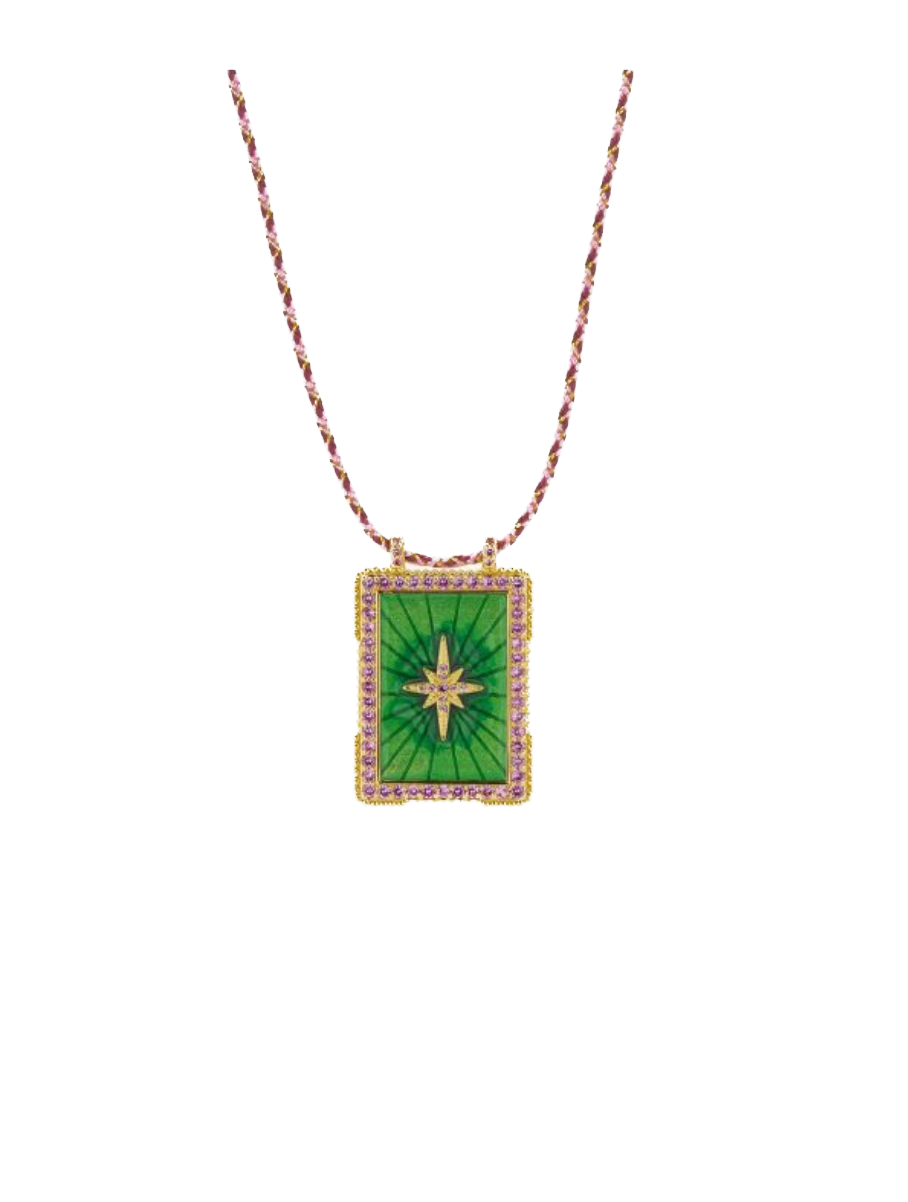 MYA BAY - Collier Green  Diwali Boheme