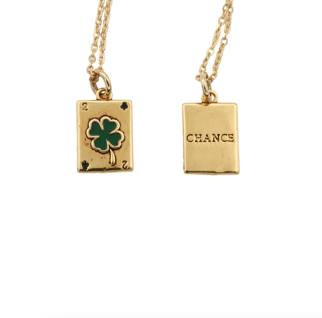 LA2L - Collier Sacha Mini Carte CHANCE
