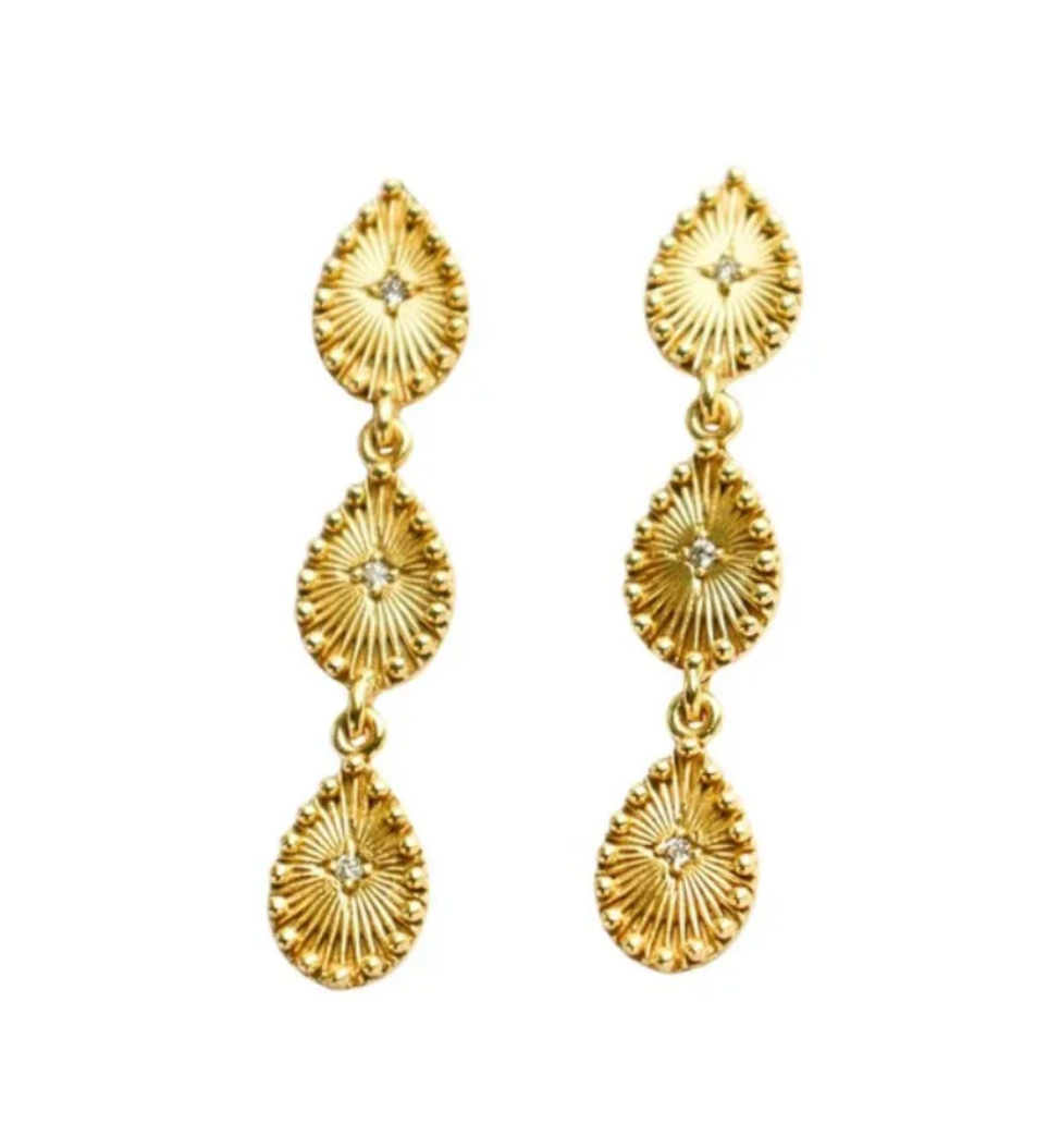 DIAPERIS - Boucles d'oreilles Nikita Or