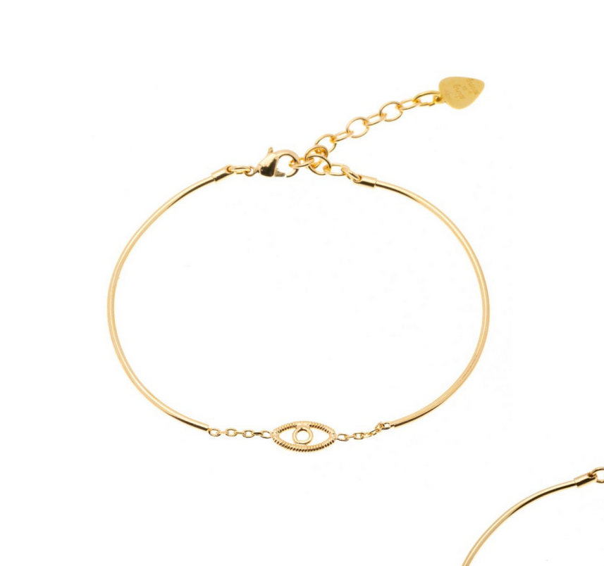 SING A SONG - Bracelet Jonc Chaîne Oeil