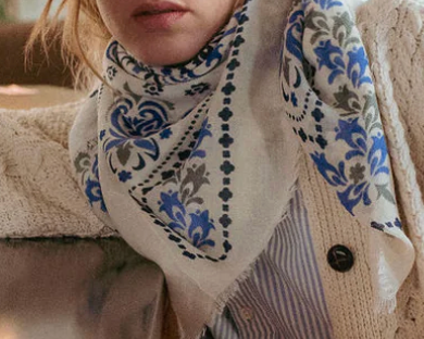 LECOMTE FLAMENT - Echarpe Bandana Lisboa