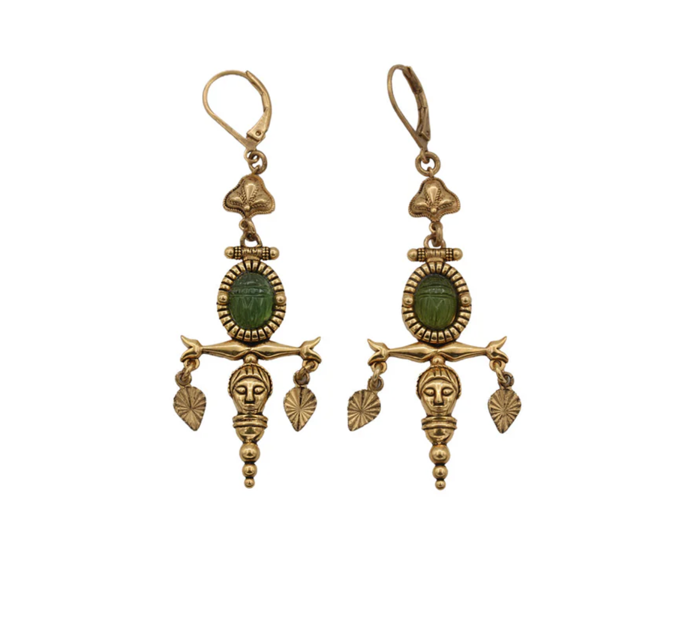 LA2L - Boucles d'oreilles Zana Croix (Serpentine)