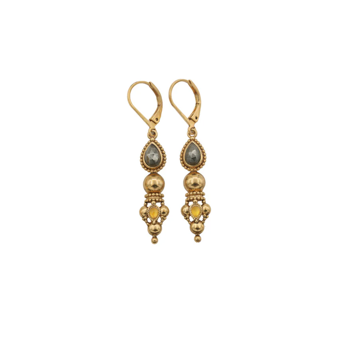 LA2L - Boucles d'oreilles Jasmine Goutte (deux coloris)