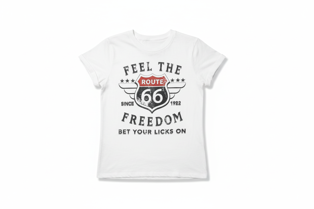 T-shirt Route 66 – RECYCLED KARMA | George Genève