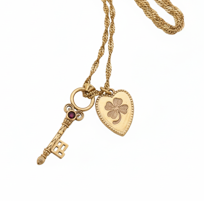 Collier Sacha Coeur Clé – LA2L | George Genève