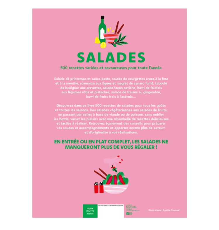 LIVRE DE CUISINE - Salades