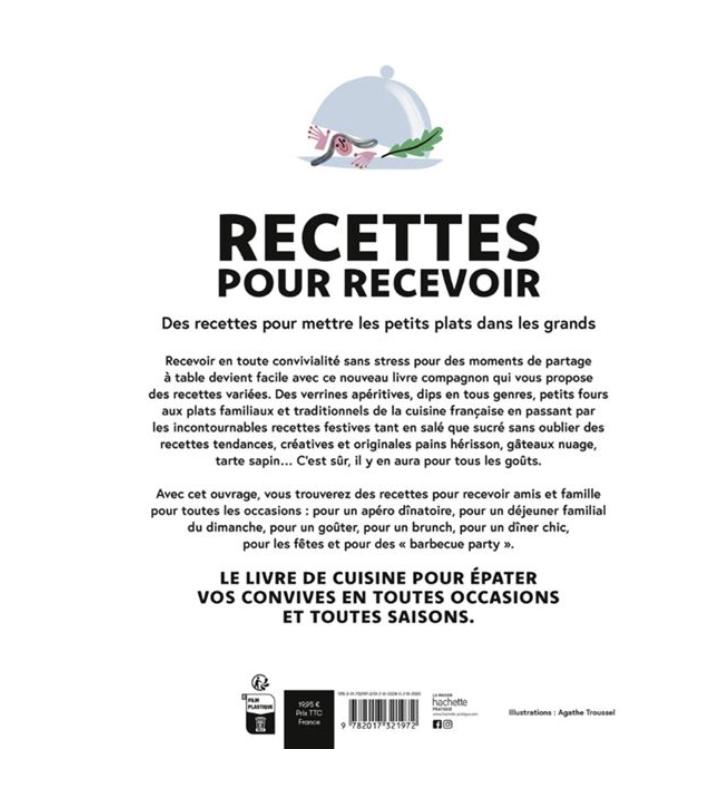 LIVRE DE CUISINE - Recettes Pour Recevoir