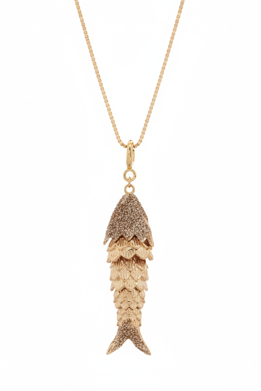 LSONGE - Les Loulous Collier Long Poisson XL 55cm