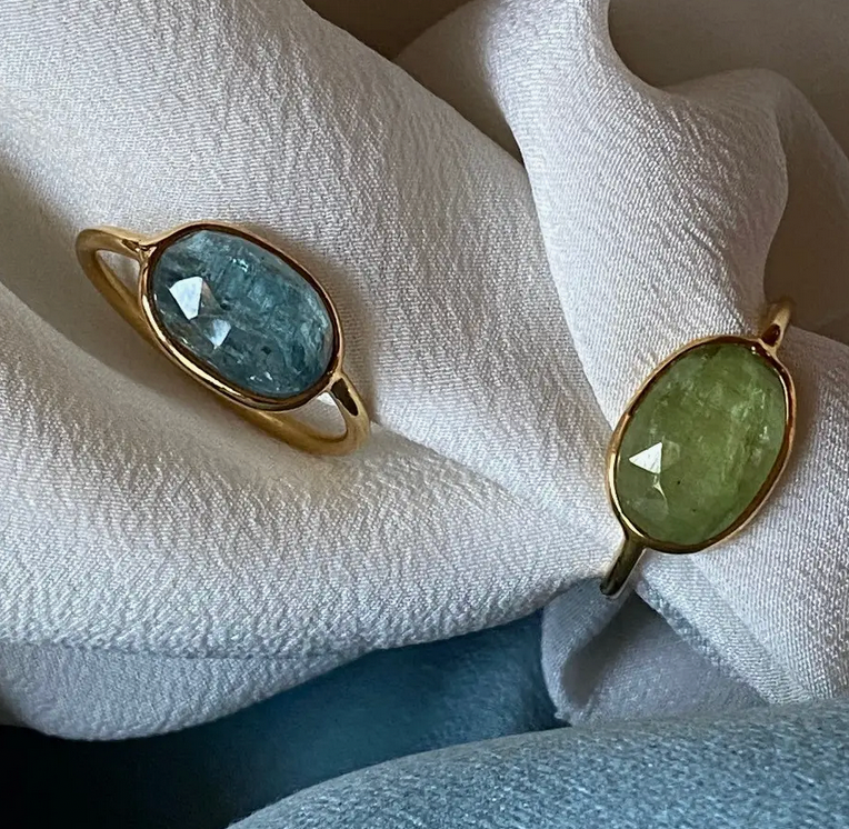 SOPHIE DESCHAMPS - Bague Namaste Vert