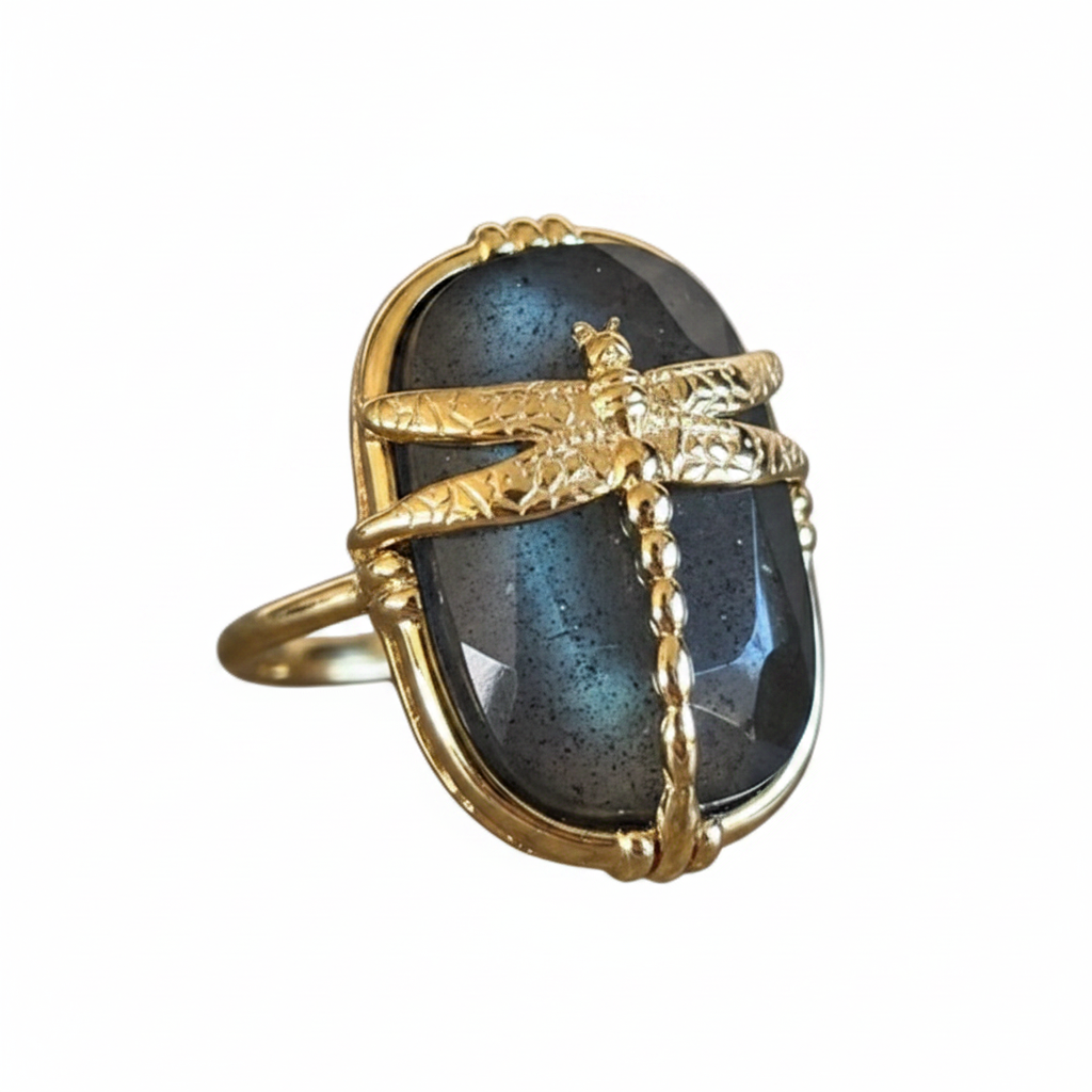 AU FIL DE LO - Bague Libellule - Plusieurs Coloris