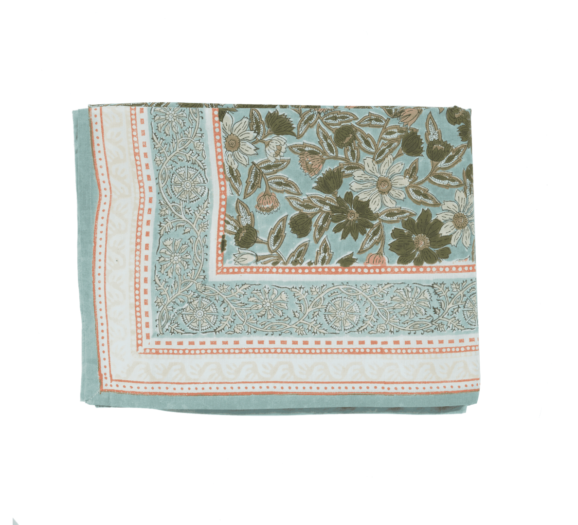 BONHEUR DU JOUR - Nappe Meera Blue Green 170×300 cm