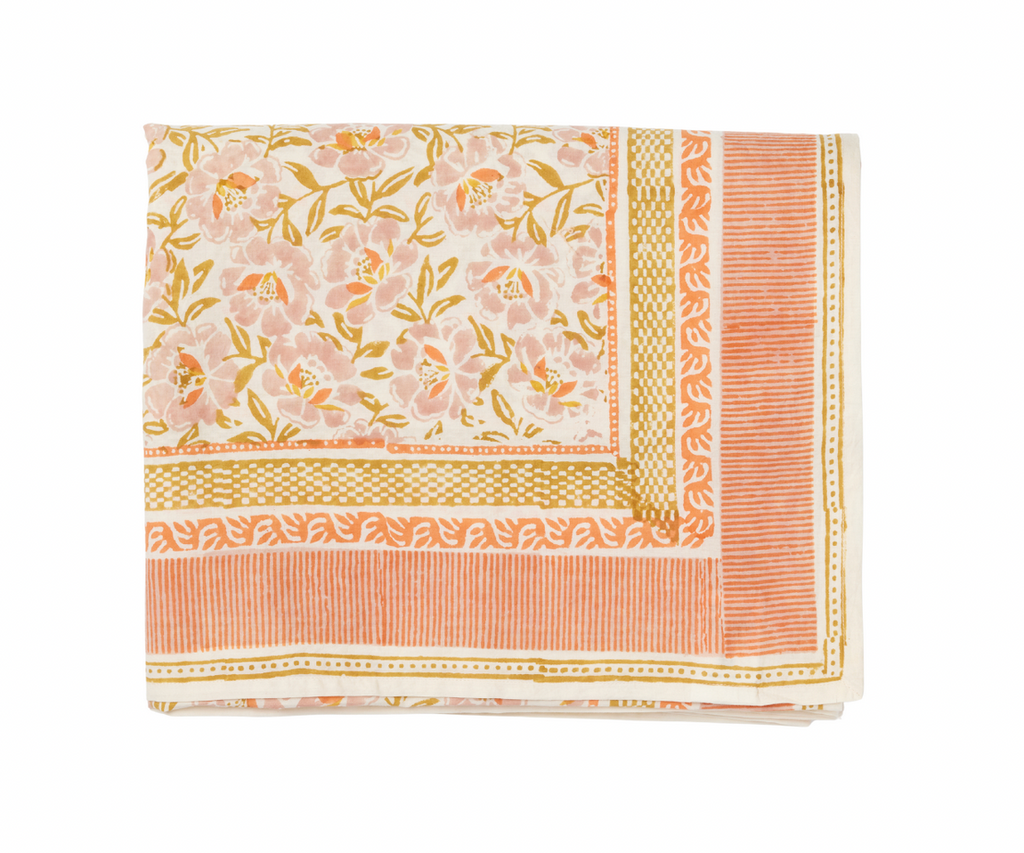 BONHEUR DU JOUR - Nappe Petunia Rose 170×300 cm