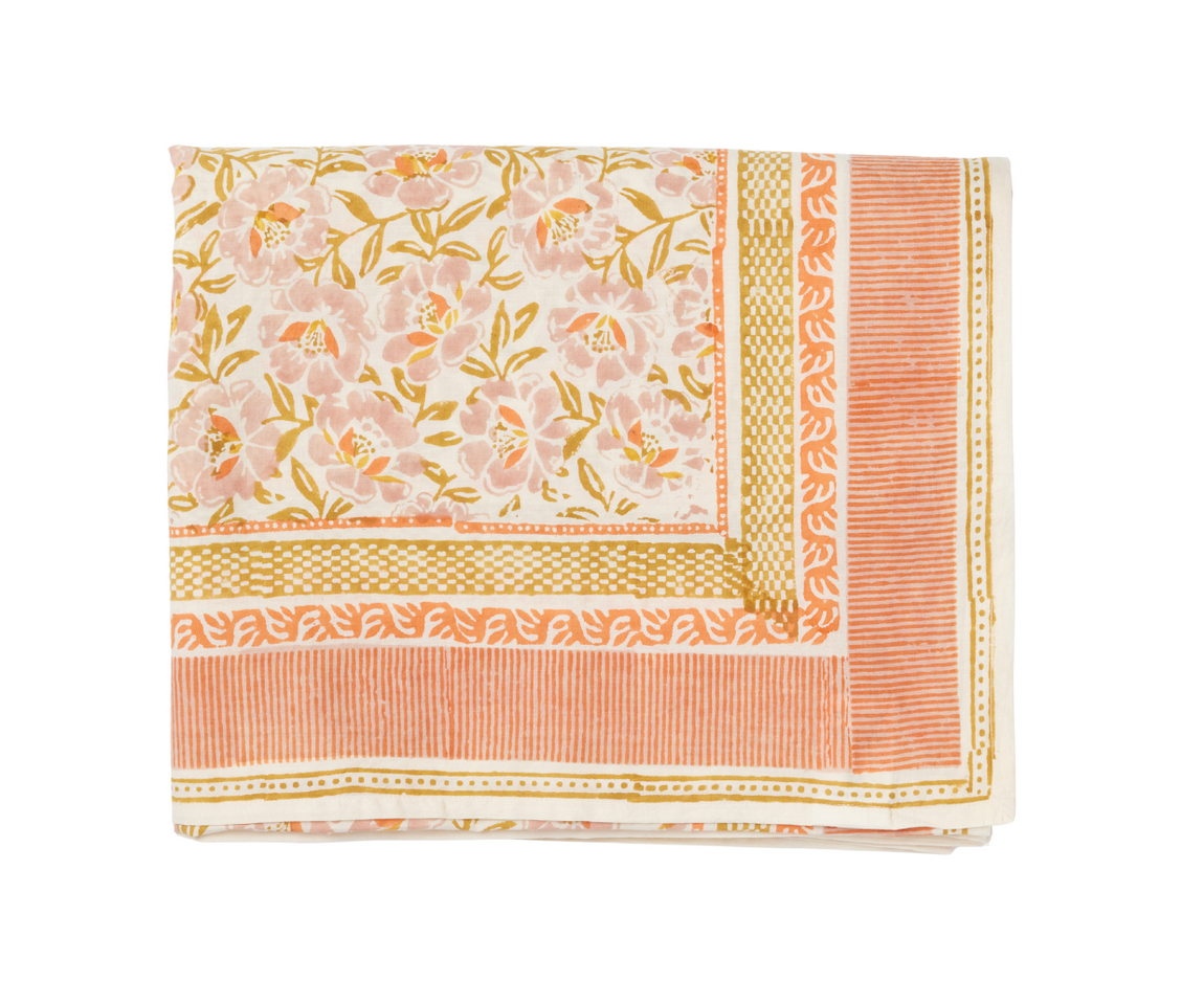 BONHEUR DU JOUR - Nappe Petunia Rose 170×300 cm