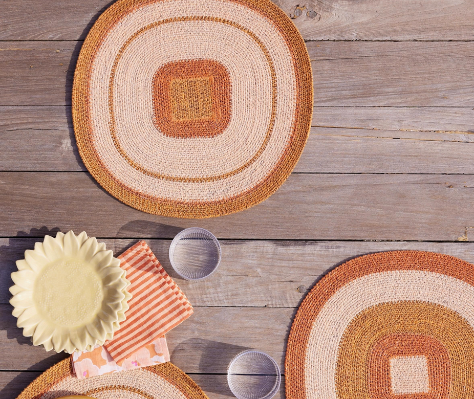 BONHEUR DU JOUR - 4 Sets de Table Multico Melon