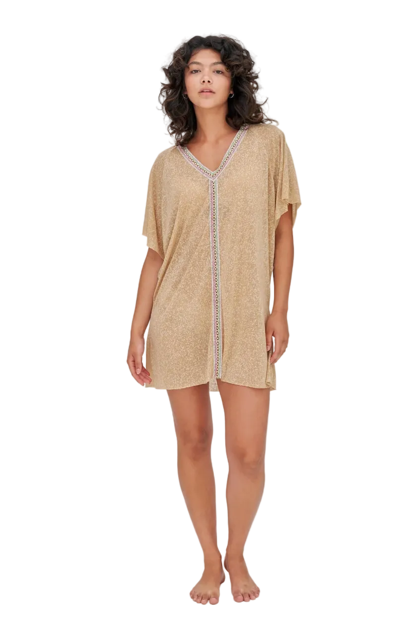 PITUSA - Mini Abaya Nude