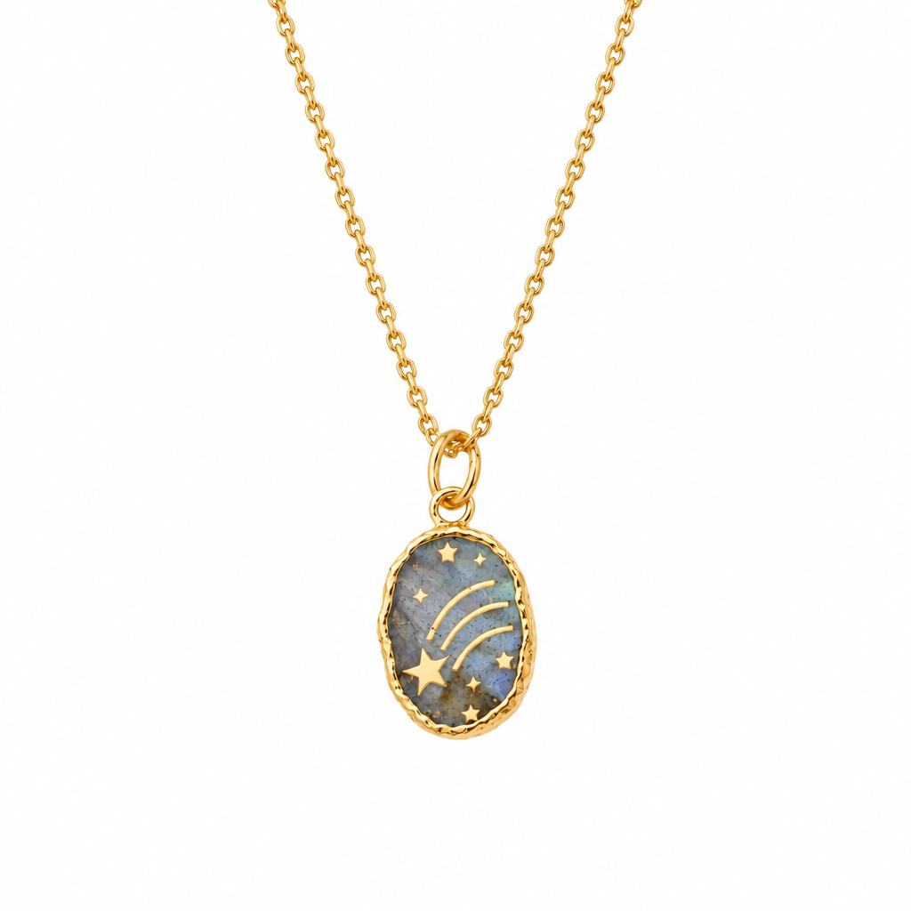JILL MAKES - Collier Étoile Filante Labradorite
