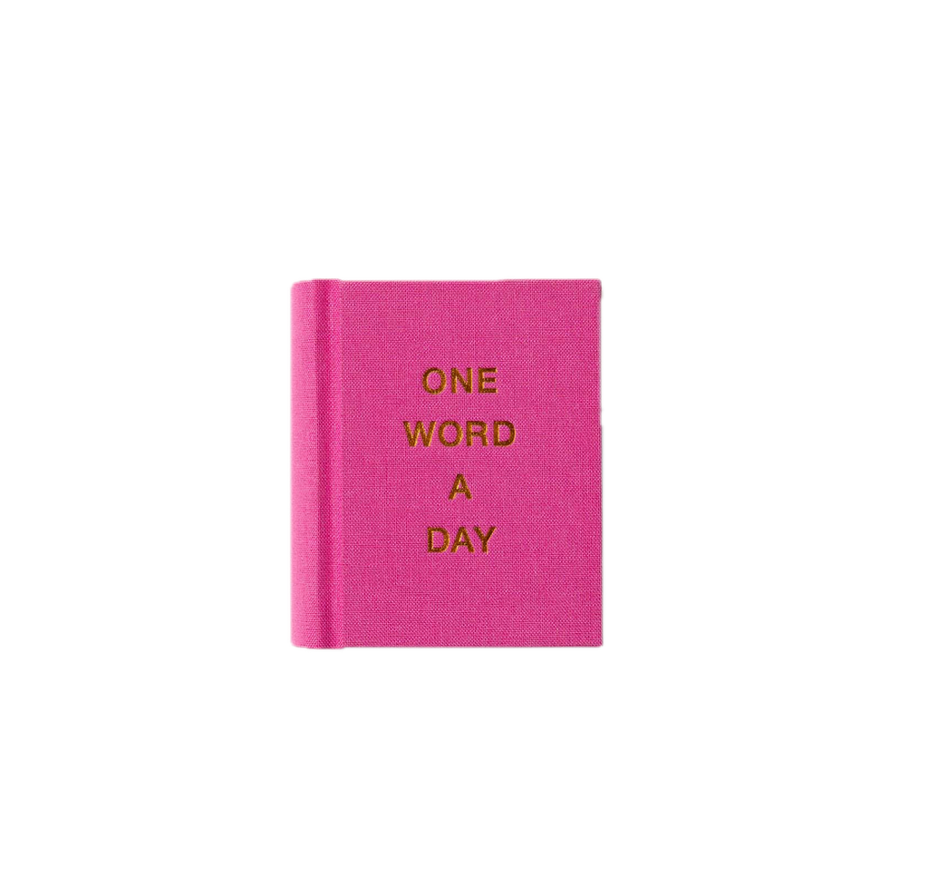 ONE WORD A DAY - Mini Pink Notebook