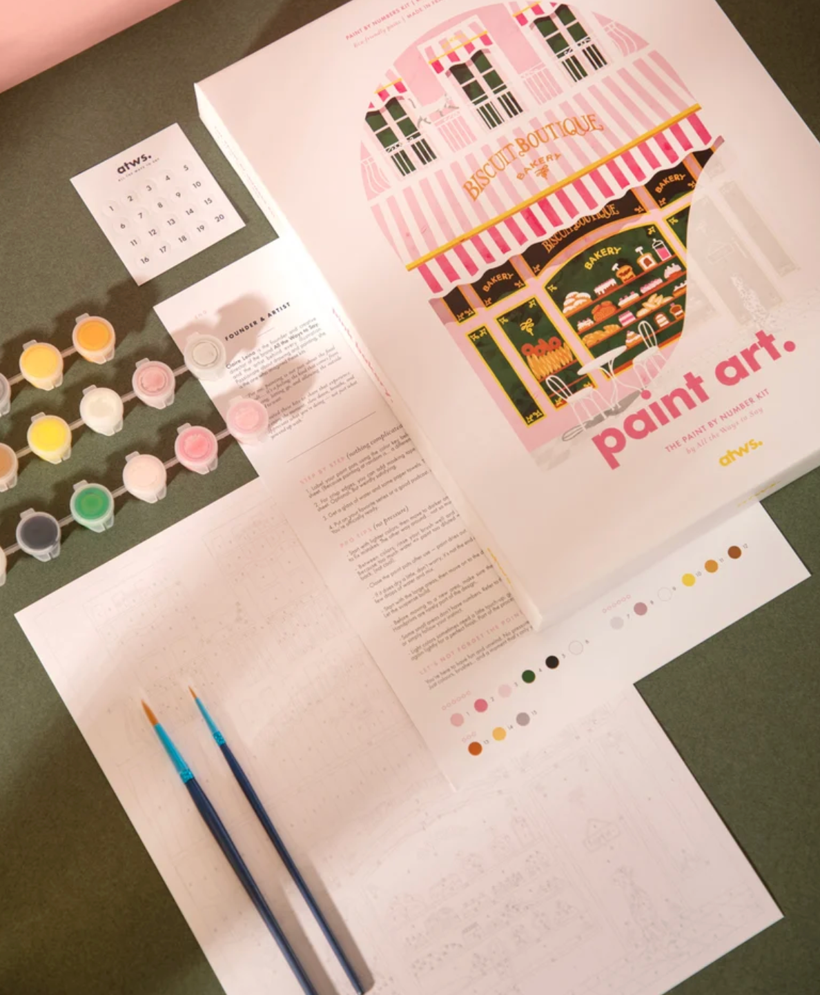 ALL THE WAYS TO SAY - Kit peinture au numéro - Bakery