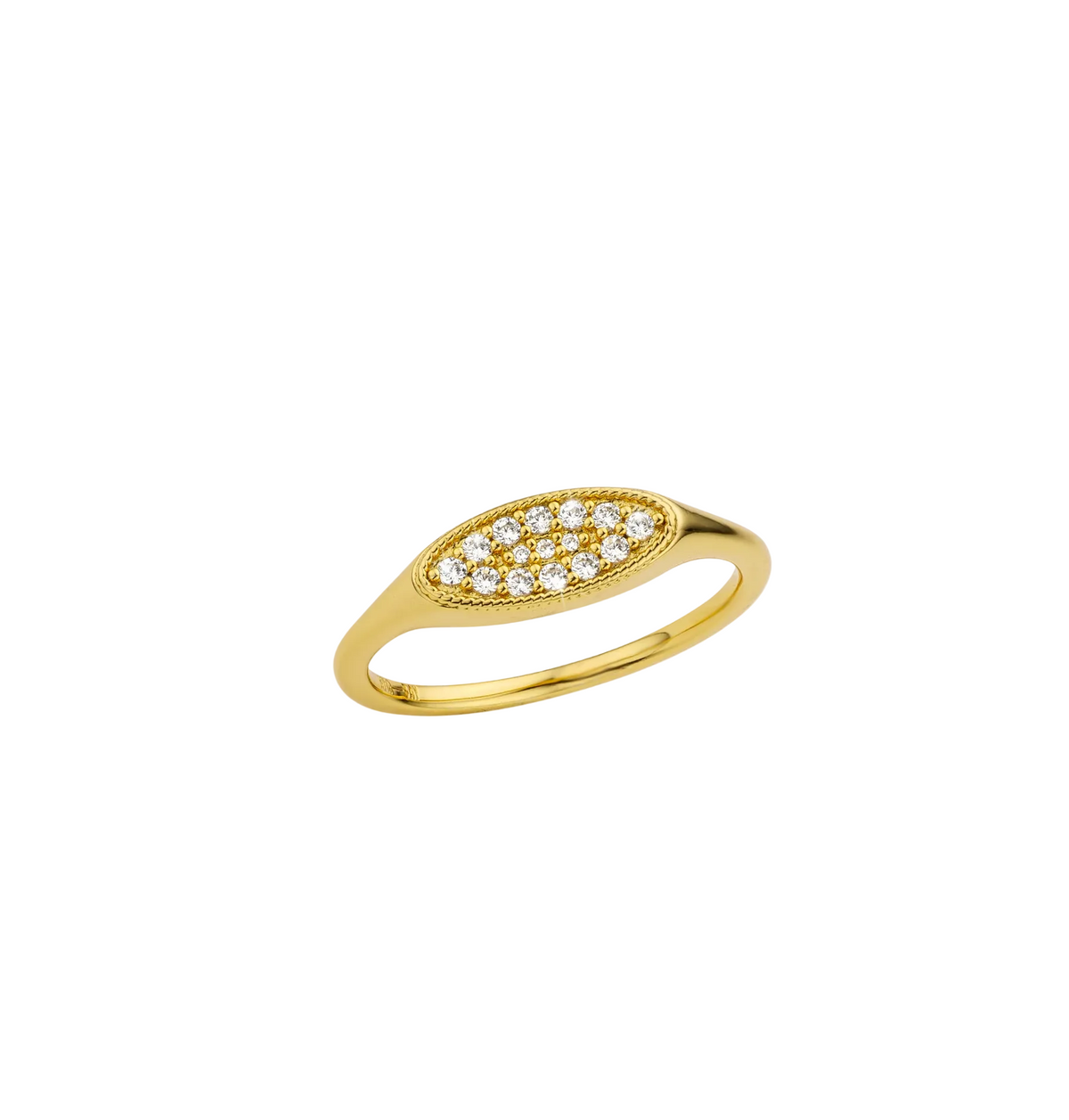 MYA BAY - Bague Oval Signet Or