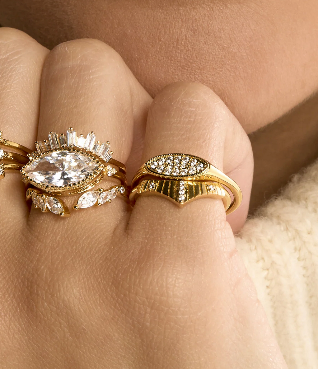 MYA BAY - Bague Oval Signet Or